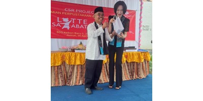 PERESMIAN PERPUSTAKAAN DAN DONASI BUKU OLEH LOTTE