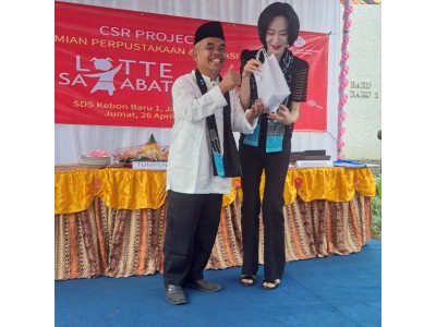 PERESMIAN PERPUSTAKAAN DAN DONASI BUKU OLEH LOTTE